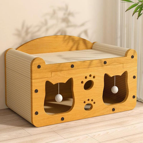 Cat Scratching Hideout Bed