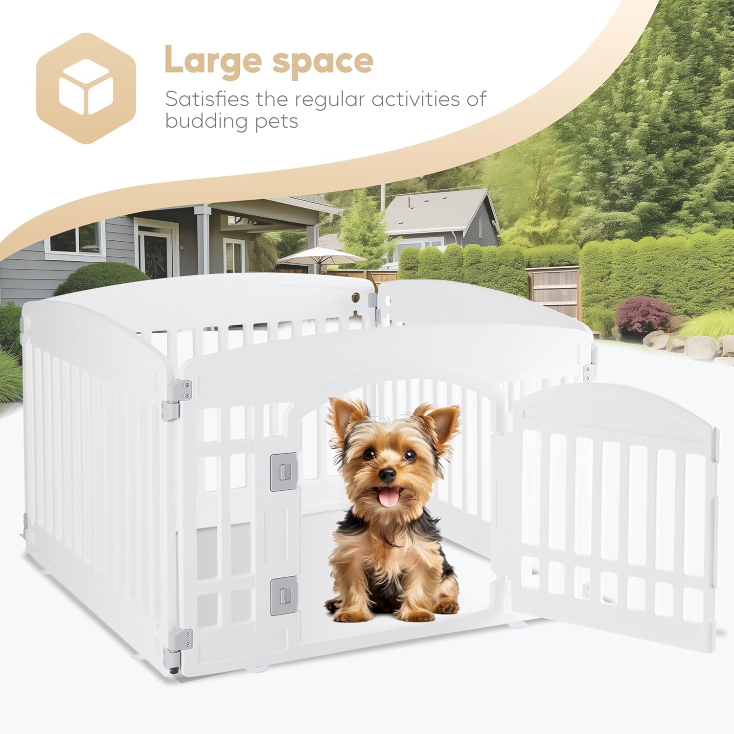 Dog Playpen Secure Foldable Fence
