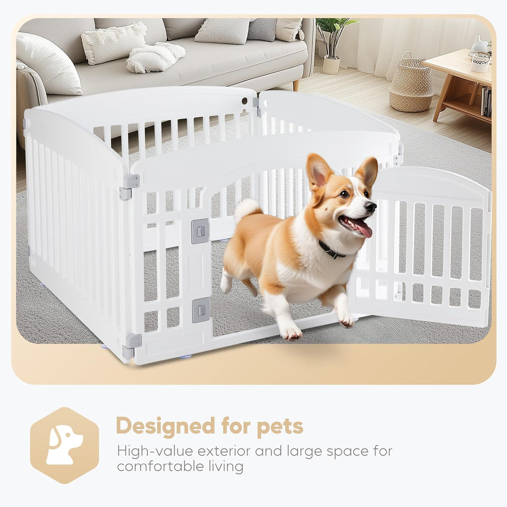 Dog Playpen Secure Foldable Fence