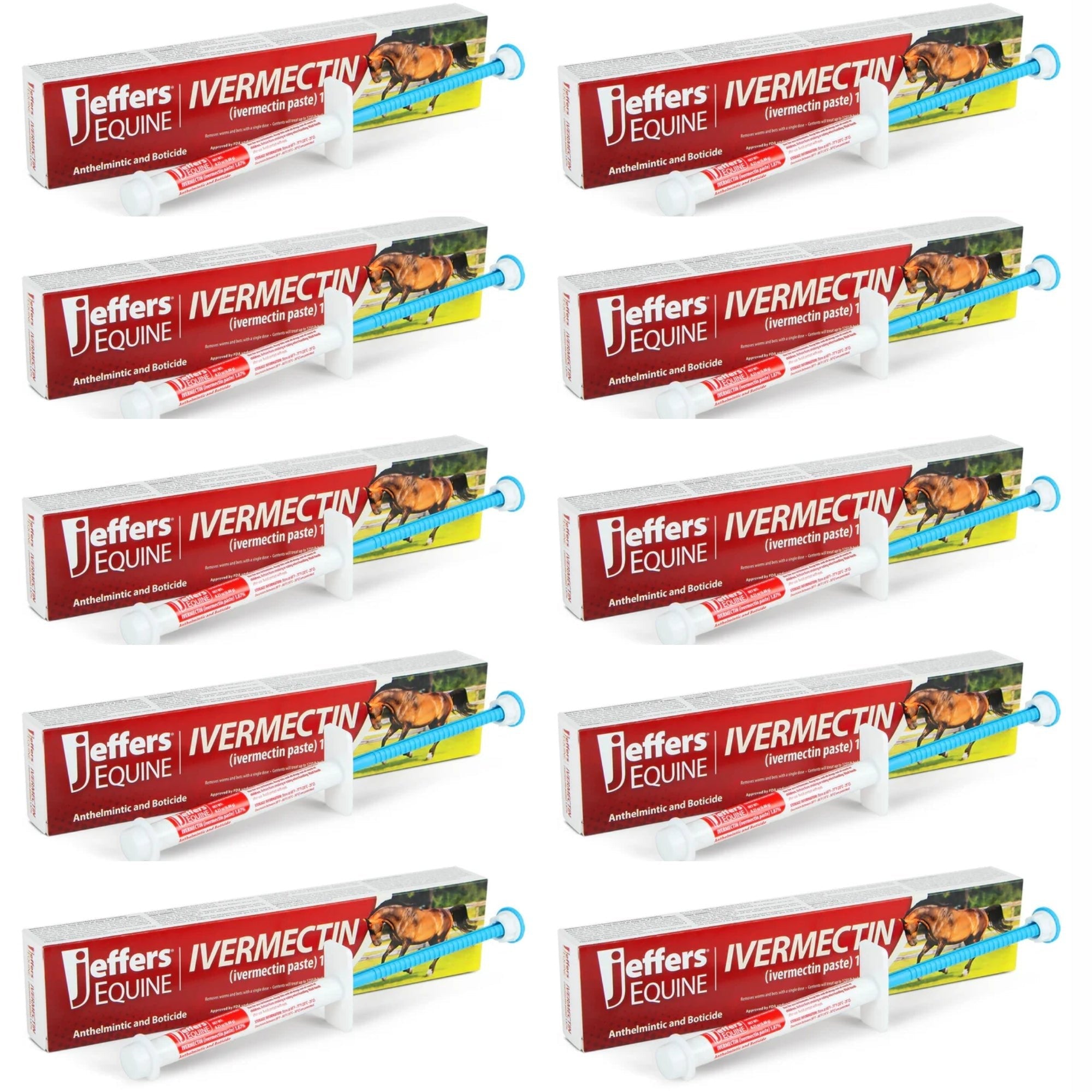 Jeffers Ivermectin Horse Dewormer Gel, Apple Flavored